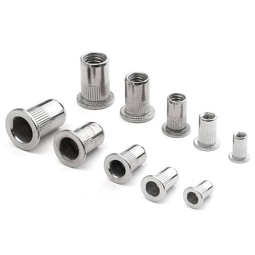 M8 Round Body Large Flange Rivet Nut / Insert Nut - Stainless Steel 304