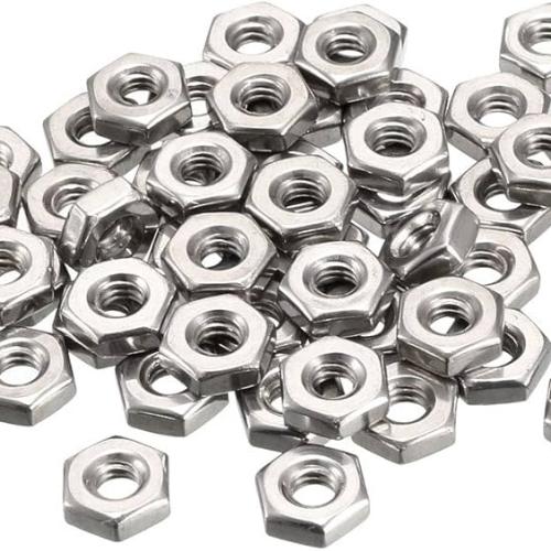 8-32 UNC Imperial Hex Nuts (ASME B18.6.3) - Stainless Steel 304