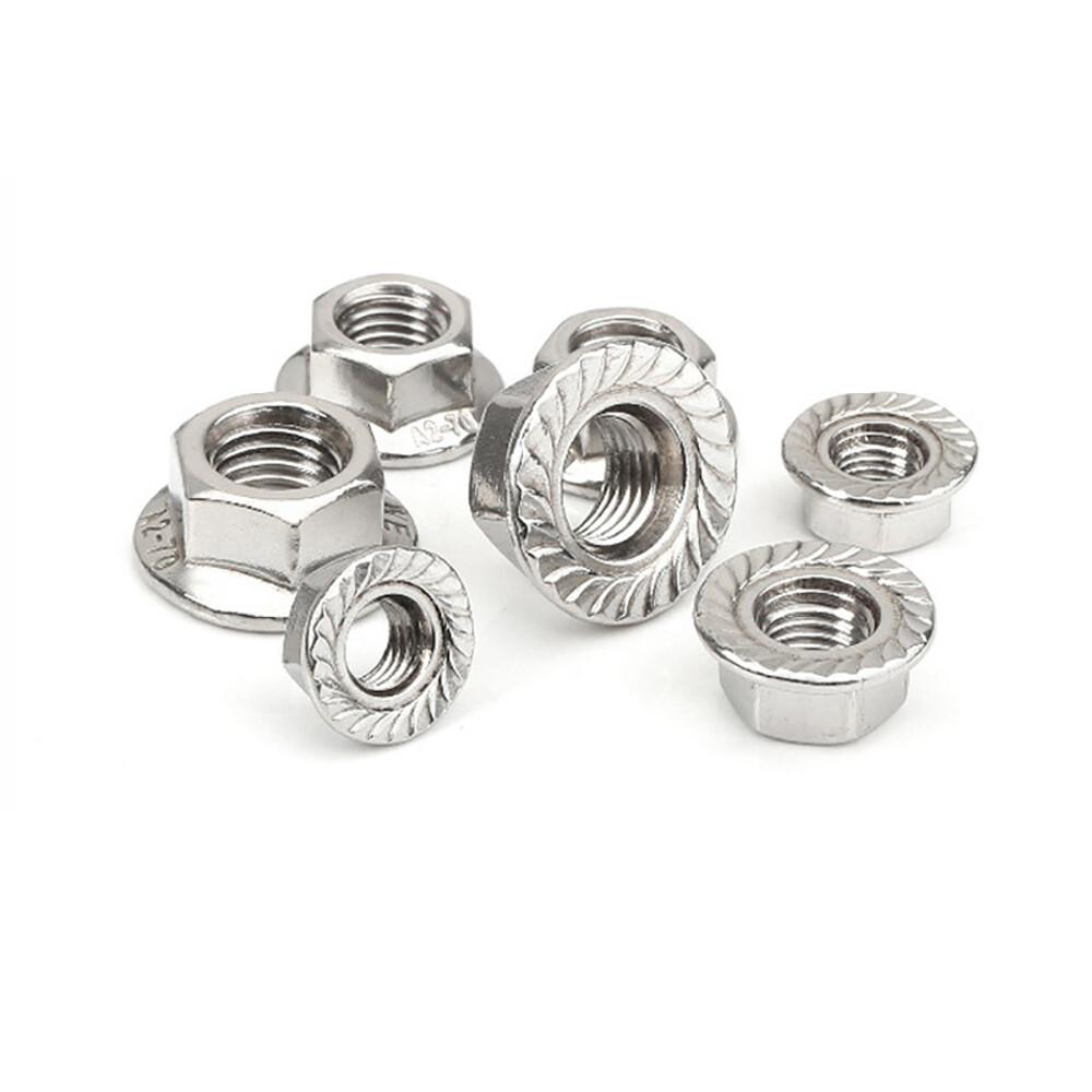 Stainless Steel Flanged Hex Nuts (Flange Nut) - Metric