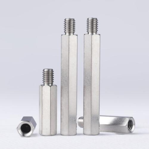 M3 x 8mm Male to Female Hex Spacer (Standoff) - Brass - Nickel Plated