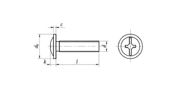 M3 x 8mm  Phillips Combination Pan Head With Washer Machine Screws - Stainless Steel 304